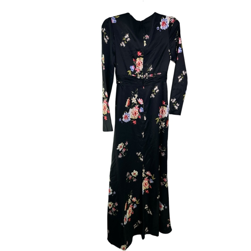 Ieena for Mac Duggal Faux Wrap Floral Gown Size 0 - Picture 7 of 12